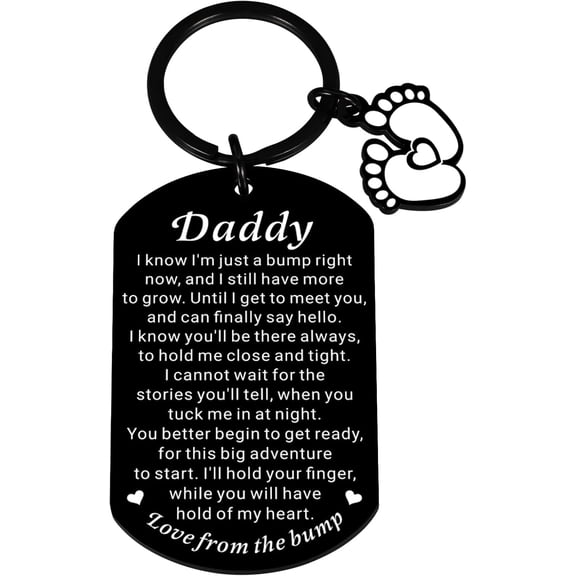 Pregnancy Announcement Gifts for Expectant Dads New Dads, First Fathers Day Keychain Gifts for New Dad, Gifts for First Time Dad New Dad to Be Gifts from Wife Father to Be Gifts Birthday Baby Shower