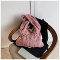 thumbnail image 4 of Bolso Hombro Punto Mujeres Lana Hueca Damas Daily Tote Handbag (), 4 of 9