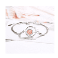 thumbnail image 3 of Pulseras De Plata 925 Xtellar Con Cristal Rosa Rotonda Elegante, 3 of 4