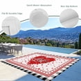 thumbnail image 3 of Valentine's Day Outdoor Rug for Patio/Deck/Porch, Non-Slip Large Area Rug 5 x 7 Ft, Red Love Heart Checkered Romantic Modern Art Indoor Outdoor Rugs Washable Area Rugs, Camping Rug Carpet Runner, 3 of 8