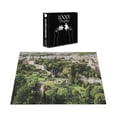 thumbnail image 3 of Ambesonne European Jigsaw Puzzle Durable Cardboard, Famous Vatican Gardens, 1000 pcs, White Green Tan, 3 of 5