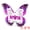 Purple, variant on Unique Bargains Acrylic Butterfly Gift Inspirational Desk Plaque Ornament White 3in