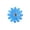 Z1-Blue, variant on Linnome 2 Pack 3D Metal Flower Fence Hanging Ornament Color Iron Floral Wall Decor for Garden Patio Balcony Railing Outdoor Fence Decoration