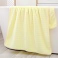 thumbnail image 2 of Yellow Bath Towel Set - Ultra Soft Quick Dry Velvet Towel 27.5x55 Inches for Beach & Gym, 2 of 6