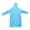 Blue, variant on shoper Rain Poncho Kids Hooded Waterproof Rainwear Solid Color with Long Sleeve Rain Suit Reusable Rain Coats for Boys and Girls Blue ONESIZE