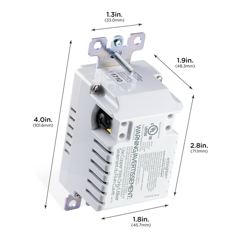 Enbrighten Z-Wave Smart Tamper-Resistant Outlet, Z-Wave Hub