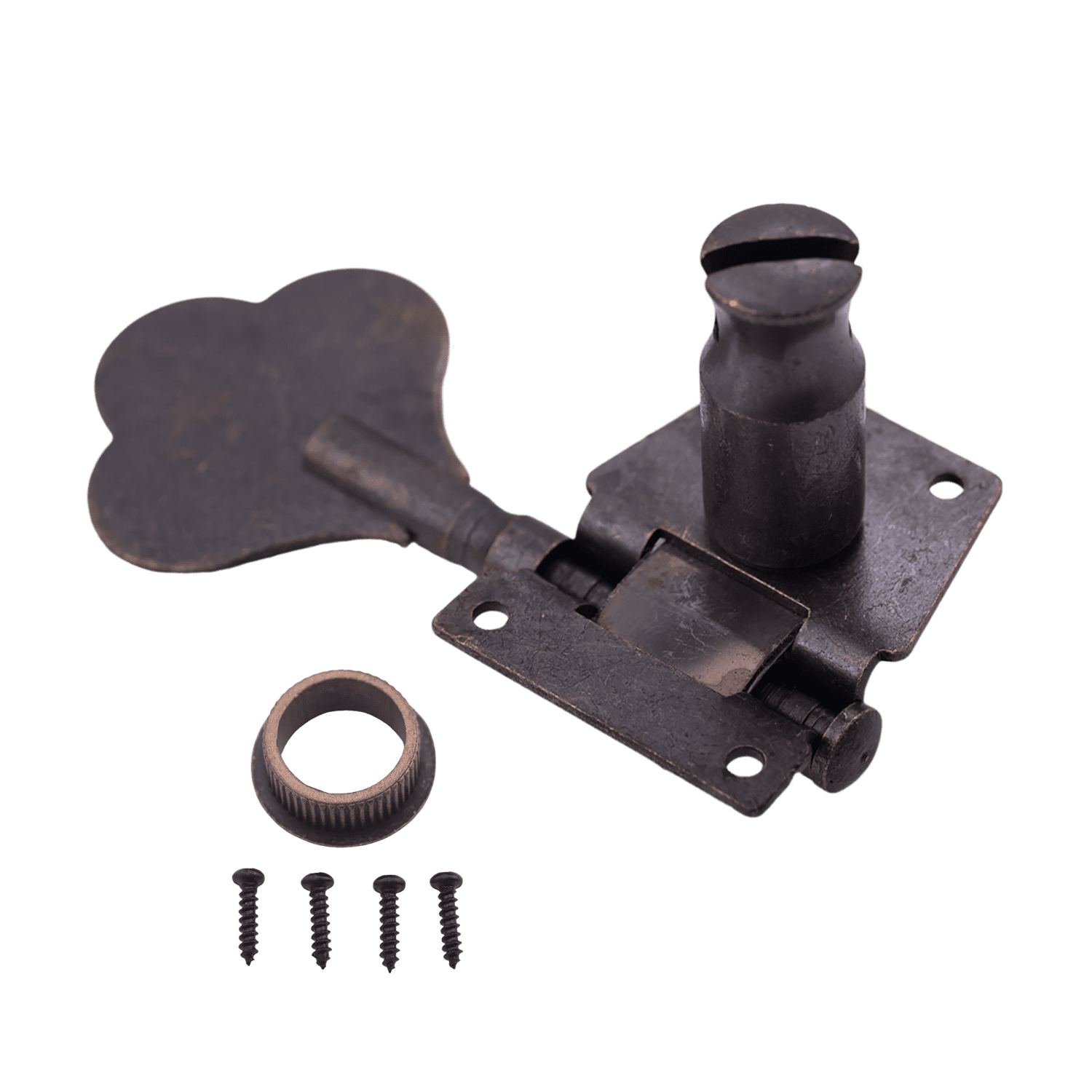 LOOKSEVEN Relic Bass Vintage Open Machine Heads-1:25 Ratio Gear Tuning Key-Red Bronze-4L