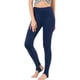 thumbnail image 1 of AllegK Leggings De Mujer Pantalones De Estribo De CintuElástiDe Color Sólido Azul oscuro XL, 1 of 6