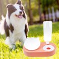 thumbnail image 4 of 2 en 1 Pet Cat Feeder Bowl Automático Agua Potable Dog Bowl (Naranja Rosa) Likrtyny Para estrenar, 4 of 8