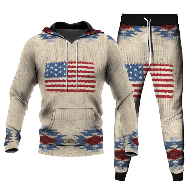 Traje casual de pareja con capucha Sudaderas con capucha y pantalones impresos en 3D Traje deportivo Pompotops oipoqjl29512
