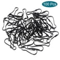thumbnail image 3 of Ganchos de resorte Uxcell, ganchos de clip, 32x11.5x3mm, hierro electrochapado negro, paquete de 100, 3 of 5