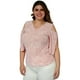 thumbnail image 2 of Blusa Estampada Roman Fashion 0912 Rosa Talla Extra Curvy, 2 of 6