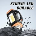 thumbnail image 2 of HIBIBUD Flashlights High Lumens,Front and Rear Dual Lights Rechargeable Flashlights,Seven Light Sources Flashlights for Home,Gold2, 2 of 7