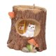 thumbnail image 1 of colgante de tocón de árbol y cactus suculentas de animales, de resina para s, s de bonsái agujero, perfecto para d Gato CUTICAT Maceta suculenta, 1 of 8