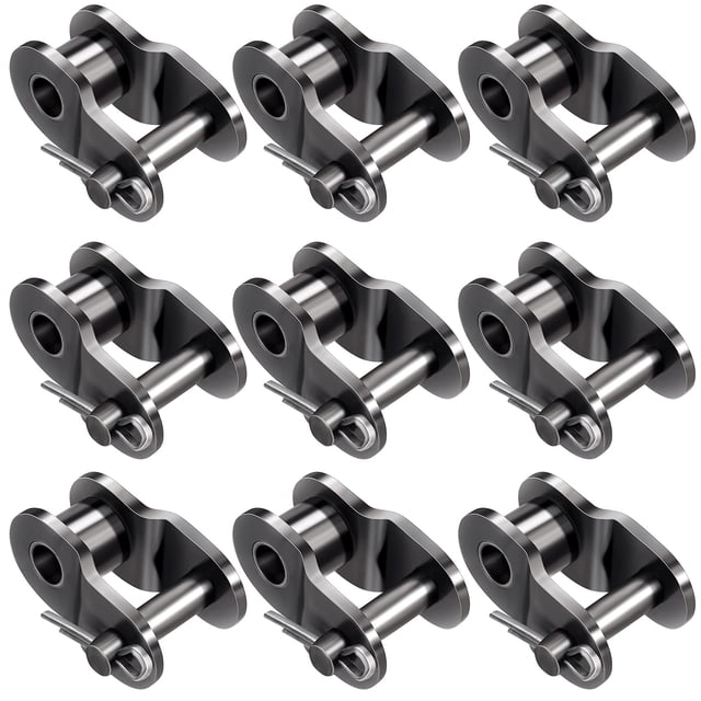 Oiiki 9Pcs Lien de Décalage de Chaîne de Rouleau 420, Demi-Lien, Lien de Manivelle
