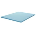 thumbnail image 2 of Continental Sleep, 2" Gel Memory Foam Mattress Topper CertiPUR-US, Queen, Blue, 2 of 7