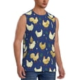 thumbnail image 2 of Daiia Funny Chicken Printed Men's Tank Tops,Casual Soft Sleeveless Gym Muscle Shirts Bodybuilding Tee-Large, 2 of 8