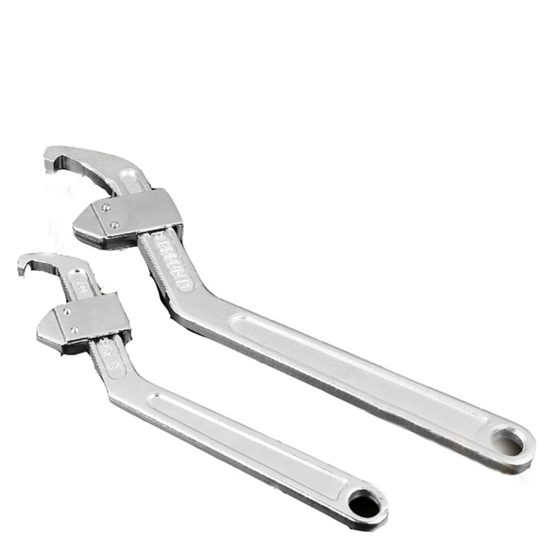 SENRISE Adjustable Hook Pin Spanner Wrench Locking Crescent 35mm-165mm  Silver