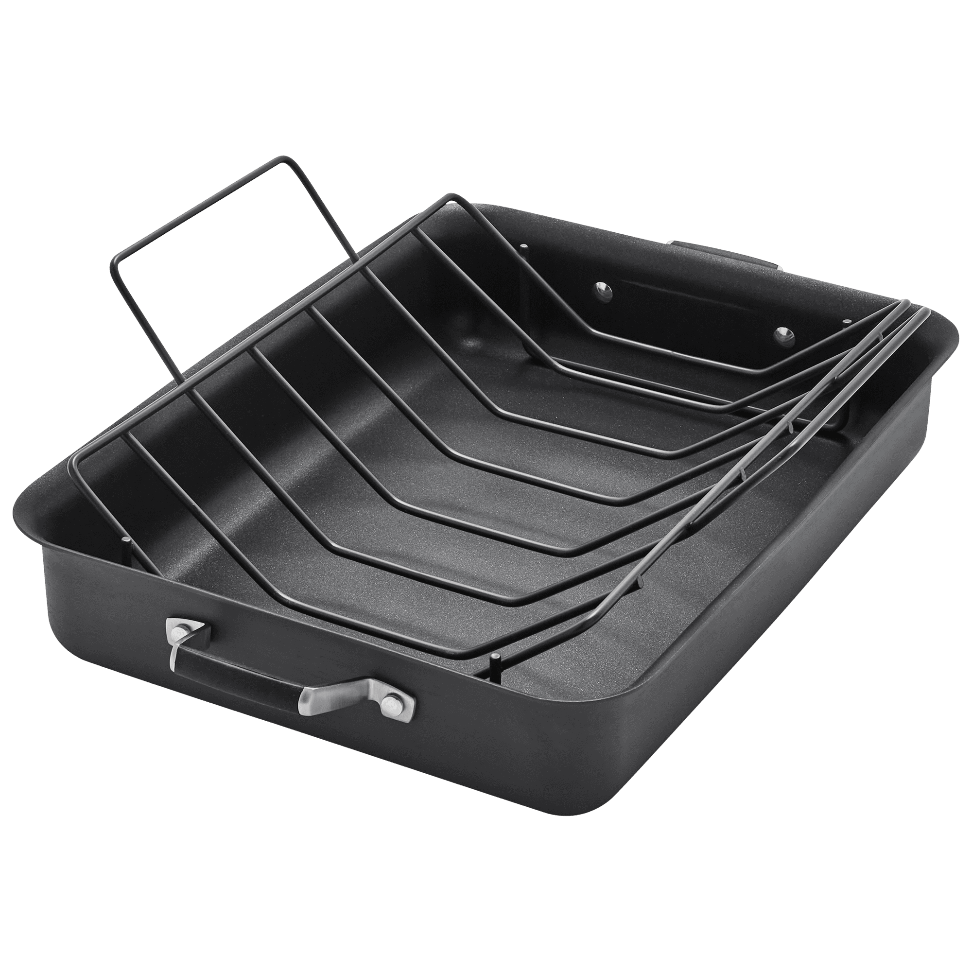 Calphalon Premier Hard-Anodized Nonstick 16-Inch Roaster With Rack – Oven Safe To 450°F, Dishwasher Safe (Black) - View #6