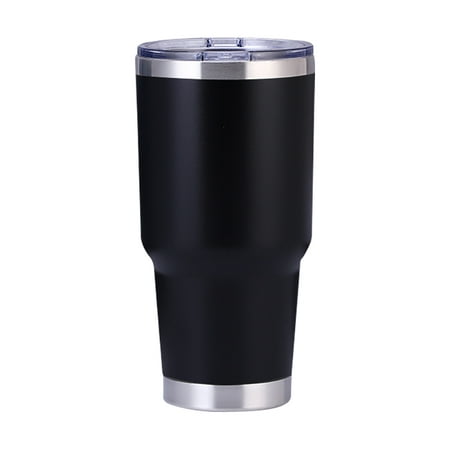 

Aspire 30 Oz. Stainless Steel Tumbler Durable Powder Coated Insulated Travel Cup-Black