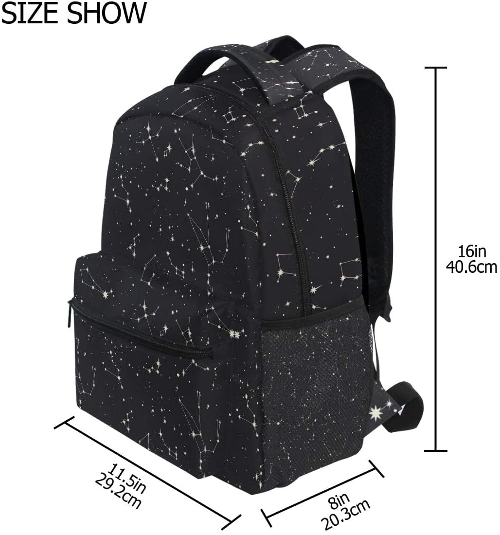 Constellation Starry Sky School Bookbags Computer Daypack for Travel Hiking Camping Laptop Backpack Boys Grils