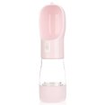 thumbnail image 1 of Dispensador de agua para mascotas al aire libre, botella portátil para PC, alimentador de vasos, suministros de viaje, jarra de almacenamiento Universal, accesorios para bebidas, color rosa Scienceny PT000621-02B, 1 of 7