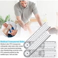 thumbnail image 3 of Jinsinto Gonomètre Physio, 2 Pcs Règle Professionnelle 360 Degrés Multi-Angle 14 Pouces Règle Médicale pour Outil de Mesure Plastique, 3 of 5