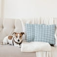 thumbnail image 4 of Ambesonne Blue Throw Pillow Cover 2 Pack, Square Wavy Lines Patterns, 16", Almond Green Slate Blue, 4 of 5