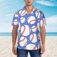 thumbnail image 3 of Men's Casual Linen Button Down Shirt Short Sleeve Beach Shirt, 3 of 8