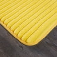 Mainstays Performance Ribbed Quick Dry Foam Bath Mat, 17" X 24", Sunray