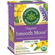 Traditional Medicinals Smooth Move Laxative Tea Bags Organic, 16 CT (Pack - 2)