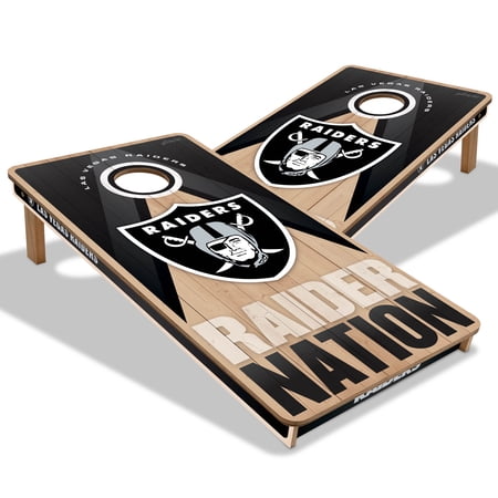 YouTheFan NFL Las Vegas Raiders 2X4 Slogan Series Cornhole NO BAGS