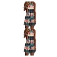 thumbnail image 4 of Vestido corto informal Qarigey estampado para mujer con cuello Halter ropa de moda primavera verano S M L XL 2XL 3XL 4XL 5XL, 4 of 6