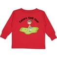 thumbnail image 3 of Inktastic Future Golf Star Girls Golfing Girls Long Sleeve Toddler T-Shirt, 3 of 5