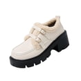 thumbnail image 3 of EKVAHL Loafers for Women Chunky Low Heel Oxfords Slip On Casual Shoes Fall Winter Outdoor Walking Work Shoes, 3 of 6