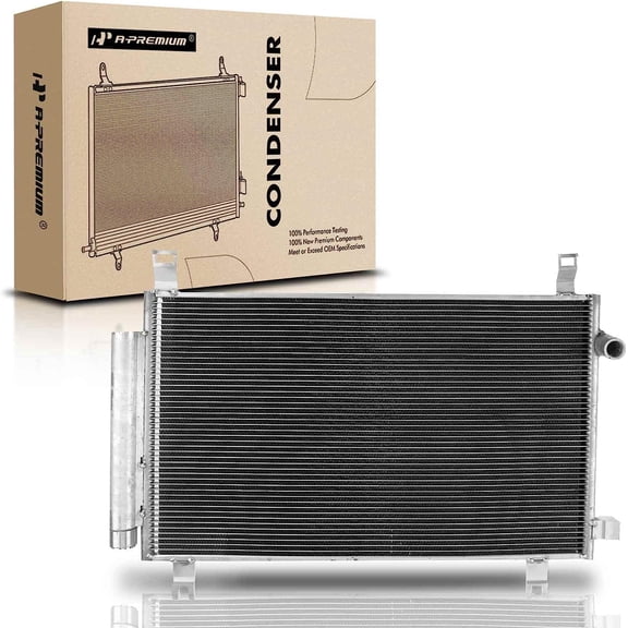 A-Premium Air Conditioning A/C Condenser Compatible with Toyota Yaris 2015-2019 L4 1.5L, Replace# 30048, 884600D400