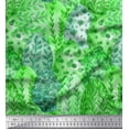 thumbnail image 1 of Soimoi Silk Fabric Egg,Leaves & Floral Artistic Print Fabric by The Yard 42 Inch Wide, 1 of 1