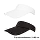 thumbnail image 5 of 2 viseras solares para mujeres y niñas, sombreros ajustables con banda para el sudor suave y ala larga, 5 of 8