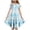 Sky Blue, variant on MAIHAN Easter Dresses for Teens Flutter Sleeve Cute Bunny Bow Knot Formal Princess Dress Boho Floral A-Line Midi Princess Wedding Dress for Girl