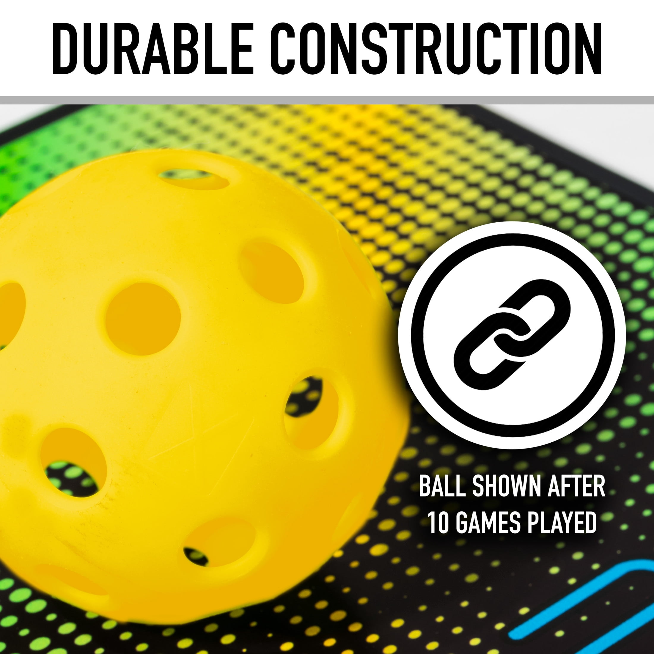 Franklin Sports X-26 Official Indoor Pickleballs - Bulk 100 Pack - Yellow
