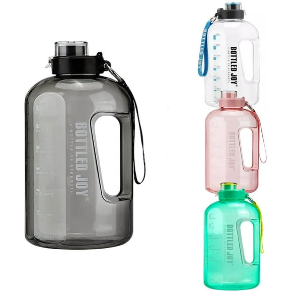 Bouteille d'Eau de Sport (50OZ/85OZ/1GALLON) Plastique Grand Réservoir d'Eau Extérieur Camping Portable Voyage Boire Bouteille d'Eau en Plastique (1