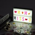 thumbnail image 2 of 102pcs Colorful Interchangeable Letters Numbers Symbols Characters Cards Free Combination for DIY LED Cinema Light Box Message Board for Birthday Anniversary Wedding Party Store Sign Kids Study, 2 of 4