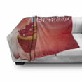 thumbnail image 3 of 18th Birthday Soft Flannel Fleece Throw Blanket, 18 Party Birthday Cupcake with Candles Artwork Print, Cozy Plush for Indoor and Outdoor Use, 50" x 60", Hot Pink Red and Orange, by Ambesonne, 3 of 6