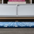 thumbnail image 3 of JONATHAN Y MOROCCAN HYPE 4 x 6 Area Rug, Boho Vintage Diamond - Blue/White, MOH101A-4, 3 of 4