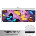 thumbnail image 5 of Kitchen Rugs Sets Of 2,Purple Yellow Blue Butterfly Pattern Anti Fatigue Kitchen Mat Rugs Non Slip Washable,Decorative Kitchen Floor Mats for Kitchen,Sink,Laundry,17"x47"+17"x47", 5 of 5