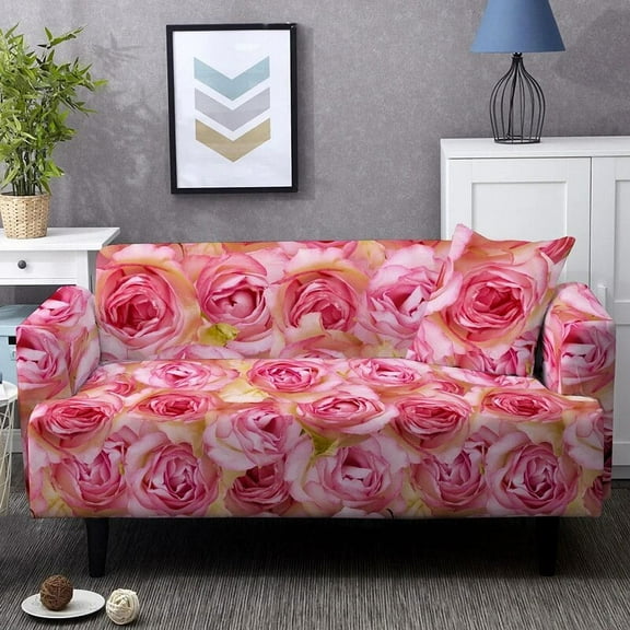 All-Inclusive Beautiful Elegant Floral Nordic Sofa Cover Non-Slip Universal Elastic Slipcover For All Seasons 1 2 3 4 Seater