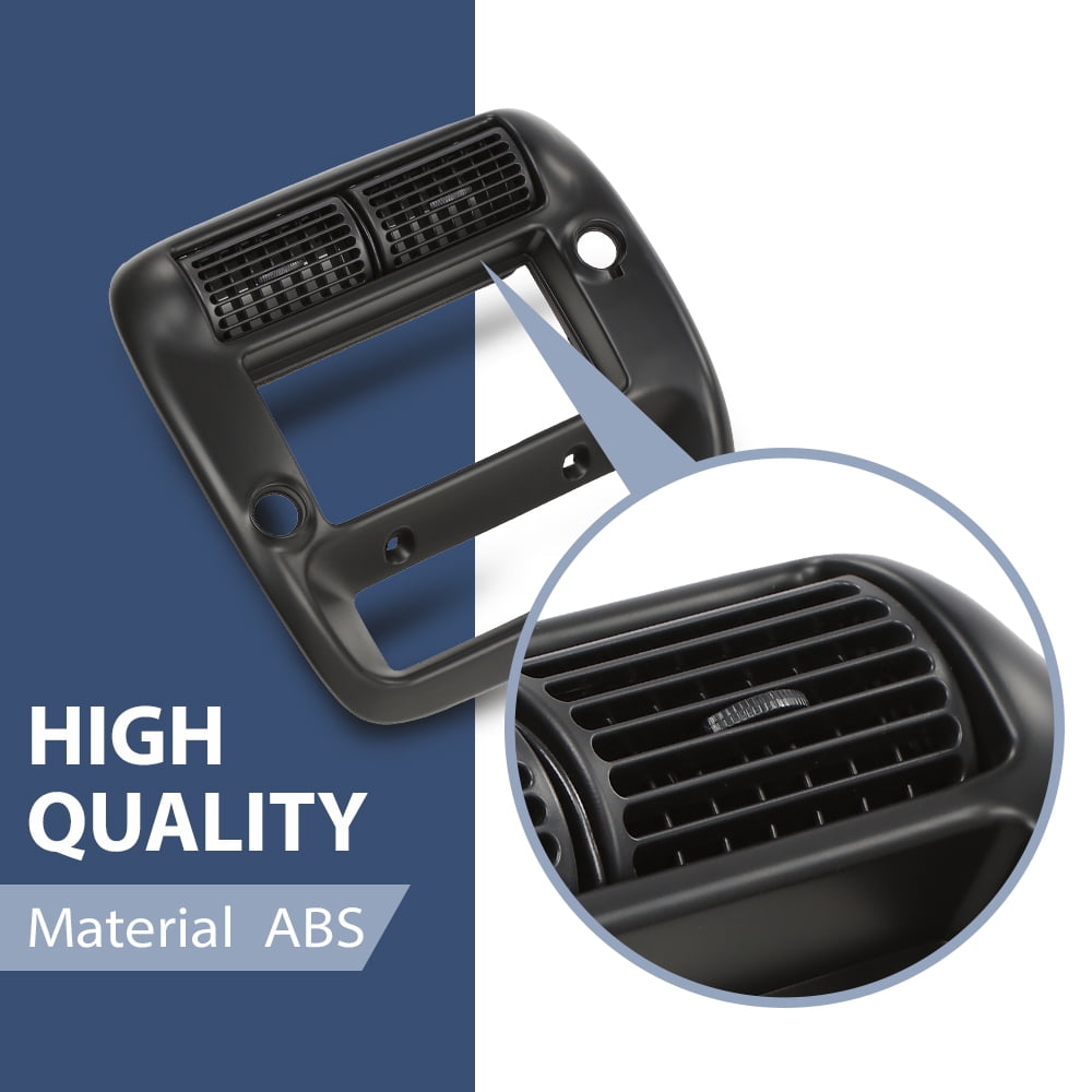 Center Dashboard Radio Panel AC Heater Vent Trim Black Fit for Ford Ranger 1997-2006/ Fit Ford Explorer 1997-2001