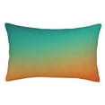 thumbnail image 1 of Fotbe Orange To Teal Gradient1 Funda de Almohada Decorativa Estilo Occidental, Lujo en Algodón, Fundas para Almohadas King, Cojín Estampado para Decoración del Hogar-20"x30", 1 of 6
