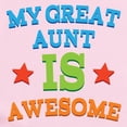 thumbnail image 2 of CafePress - My Great Aunt Is Awesome Infant Bodysuit - Baby Light Bodysuit, Size Newborn - 24 Months, 2 of 4