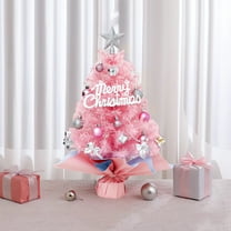 Tabletop Christmas Tree for Small Spaces, Mini Artificial Xmas Tree with Hanging Ornaments for Apartments, Dorms, and Desks Christmas Decorations